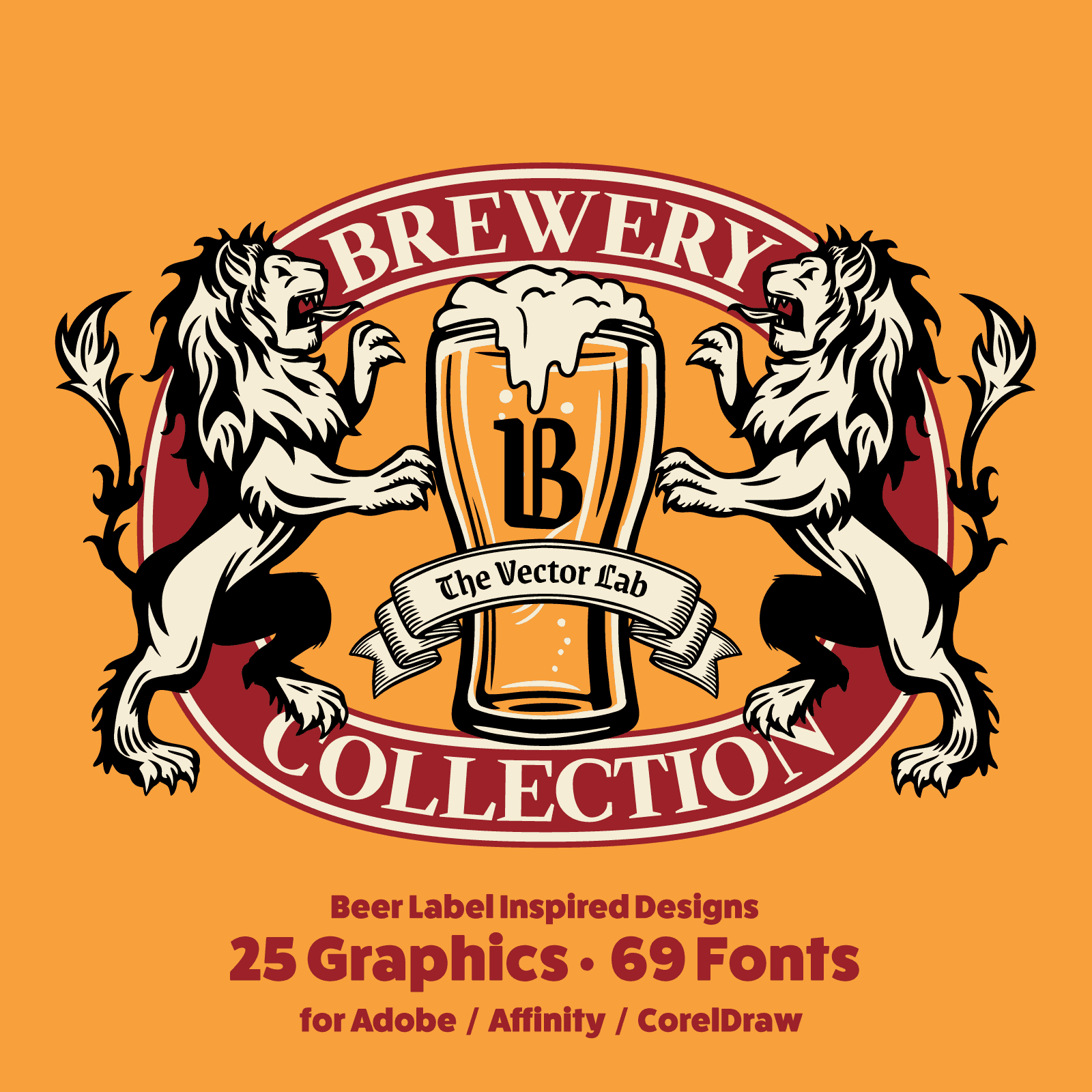 Brewery Beer Labels and Logo Graphic Templates