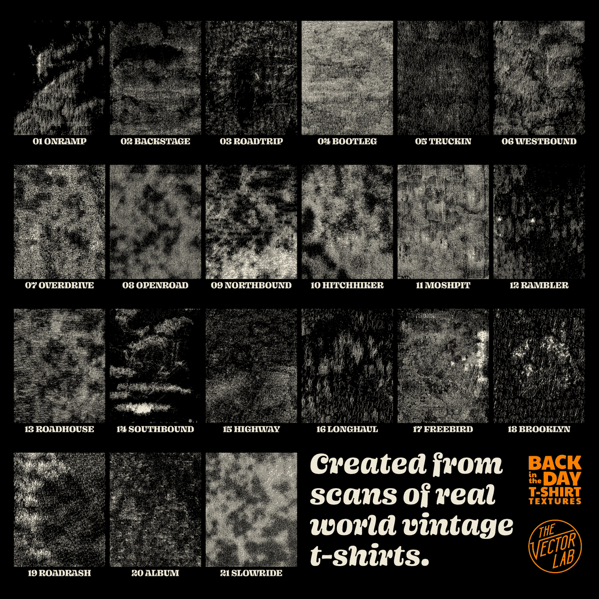 Back in the Day T-Shirt Textures