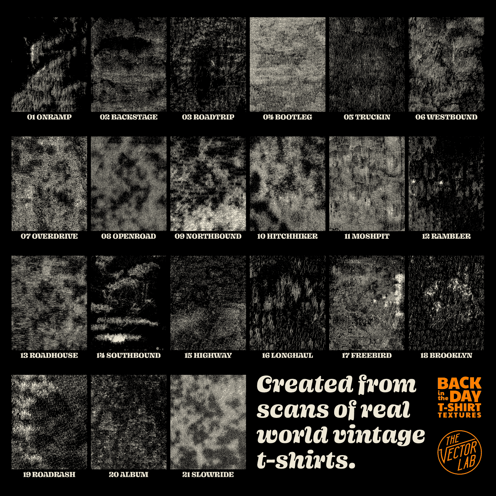 Back in the Day T-Shirt Textures