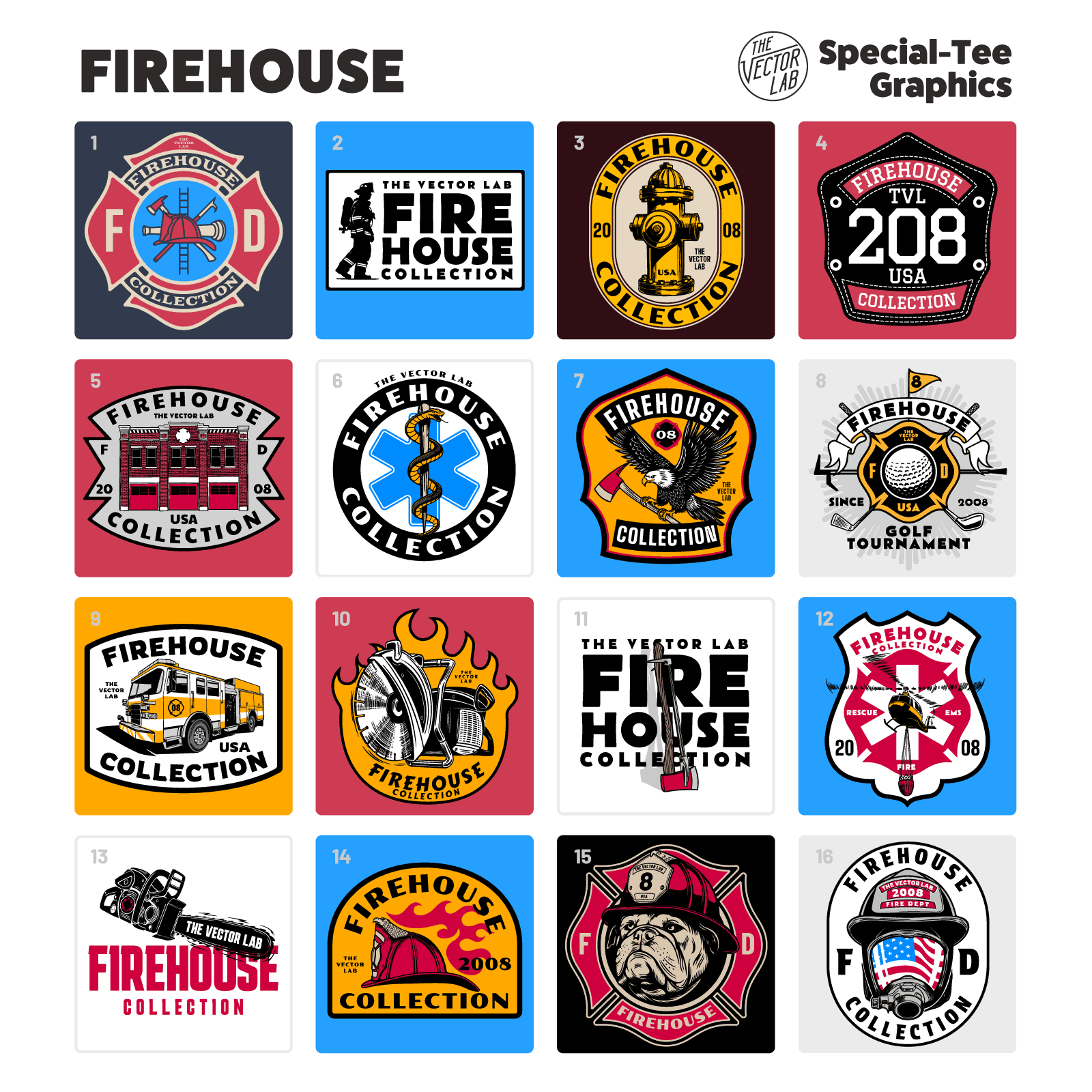 Firehouse Graphic and Logo Templates