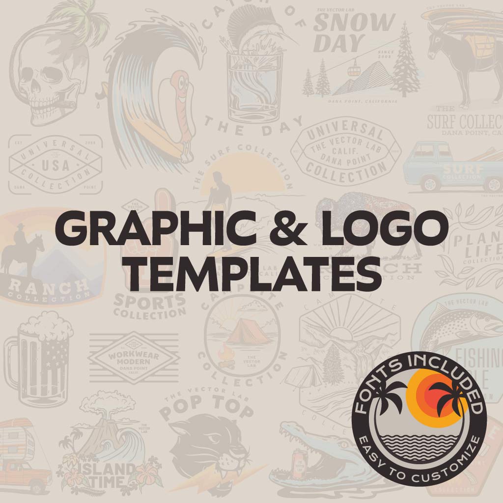 Graphic & Logo Templates for Adobe Affinity CorelDraw