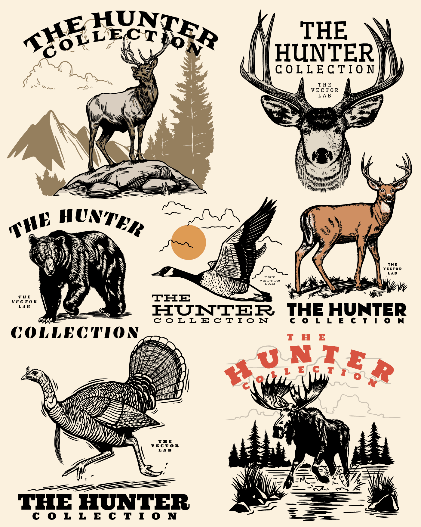 Hunter Evolution Vector Menu