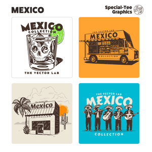 Mexico graphic logo templates