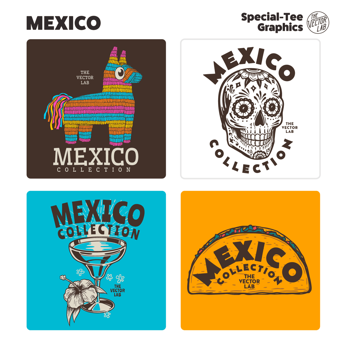 Mexico graphic logo templates