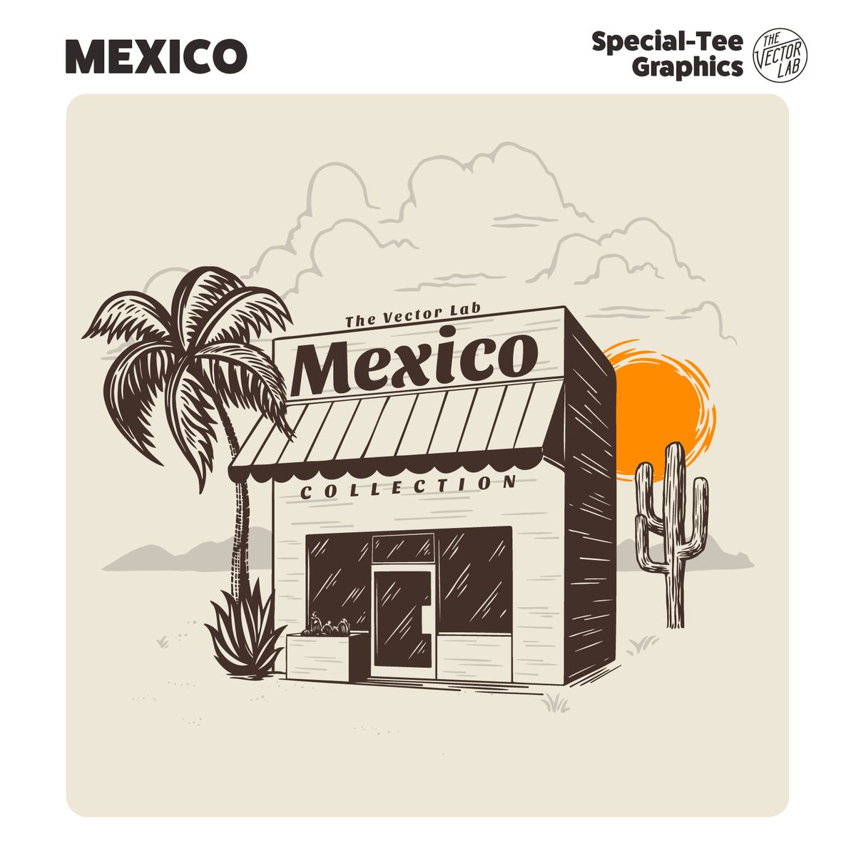 Mexico graphic logo templates