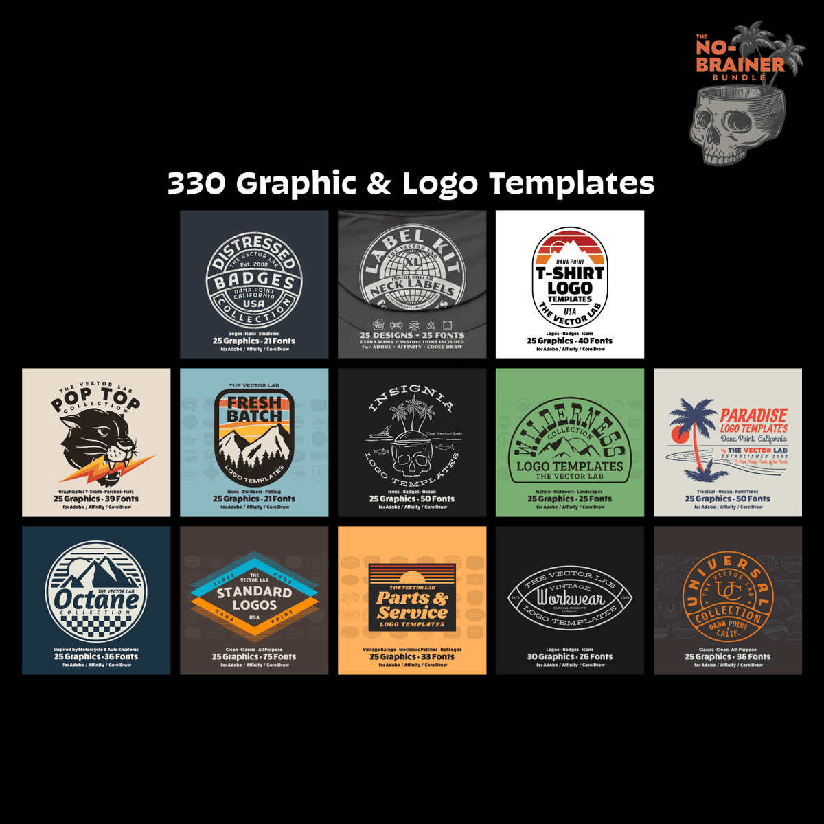 Graphics - No Brainer T-Shirt Design Bundle