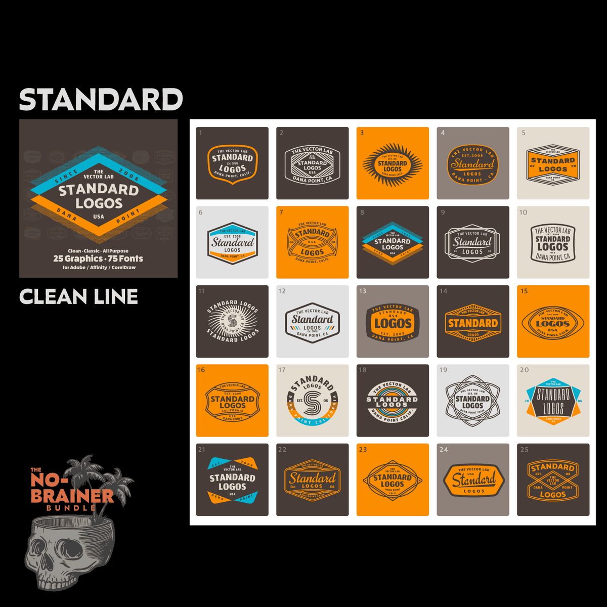 Standard - No Brainer T-Shirt Design Bundle