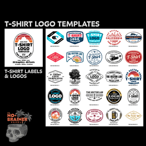 T-Shirt Logos - No Brainer T-Shirt Design Bundle