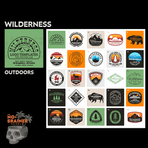 Wilderness - No Brainer T-Shirt Design Bundle