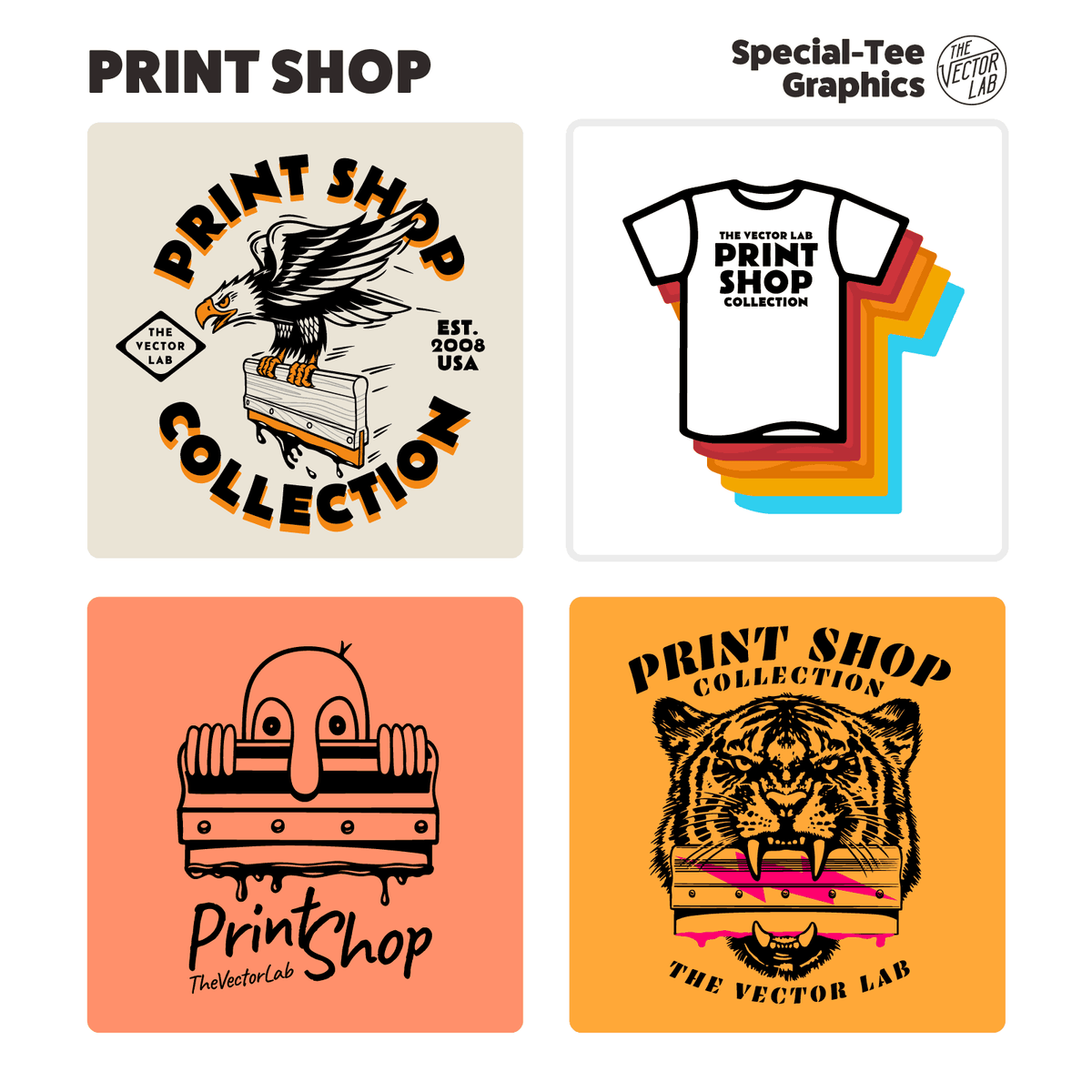 Print Shop Graphic Logo Templates