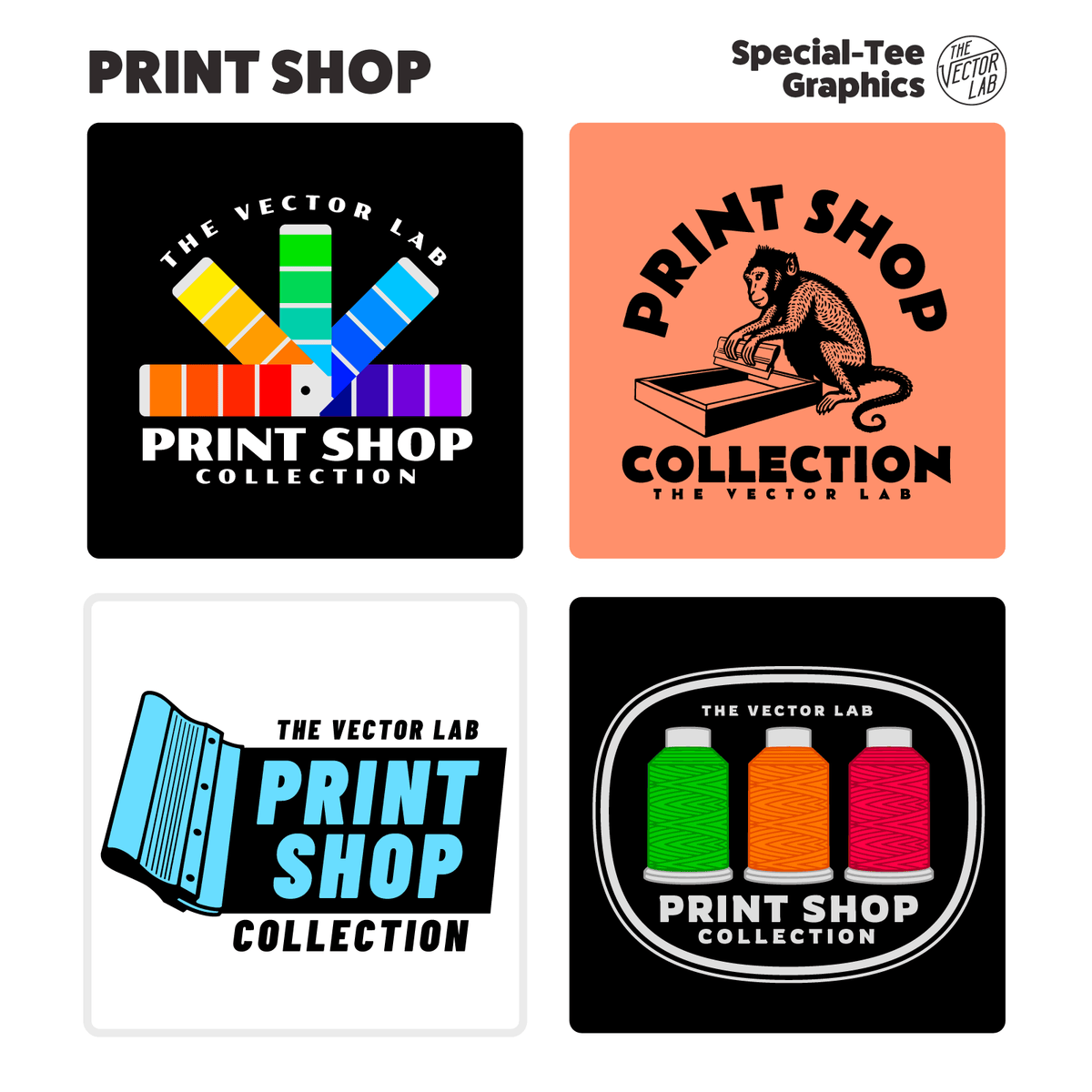 Print Shop Graphic Logo Templates