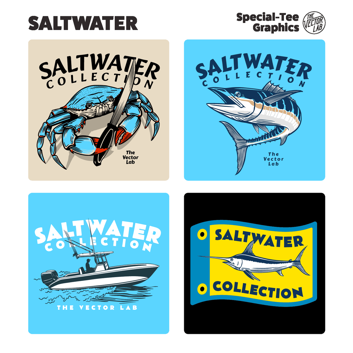 Saltwater fishing crab wahoo boat swordfish