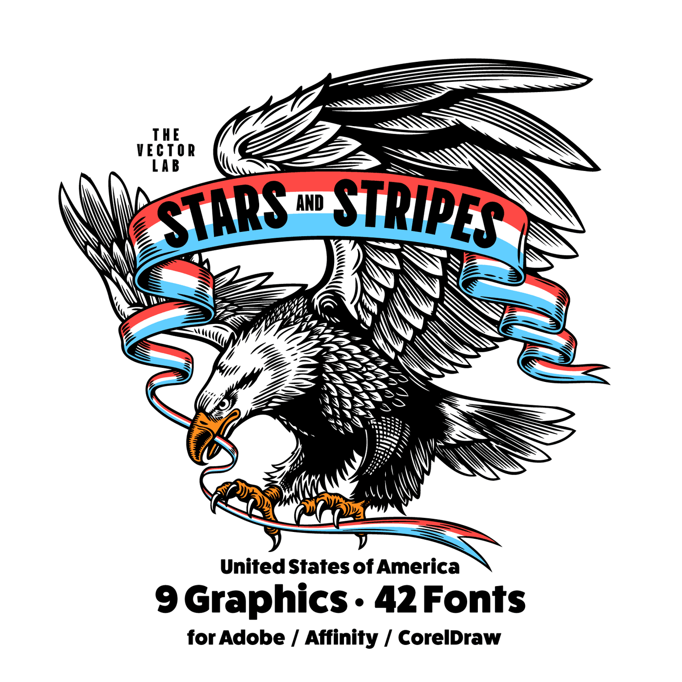 Stars and Stripes Graphic Short Sleeve Tee