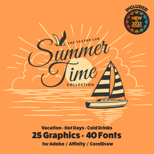 Summer Time Graphic Logo Templates