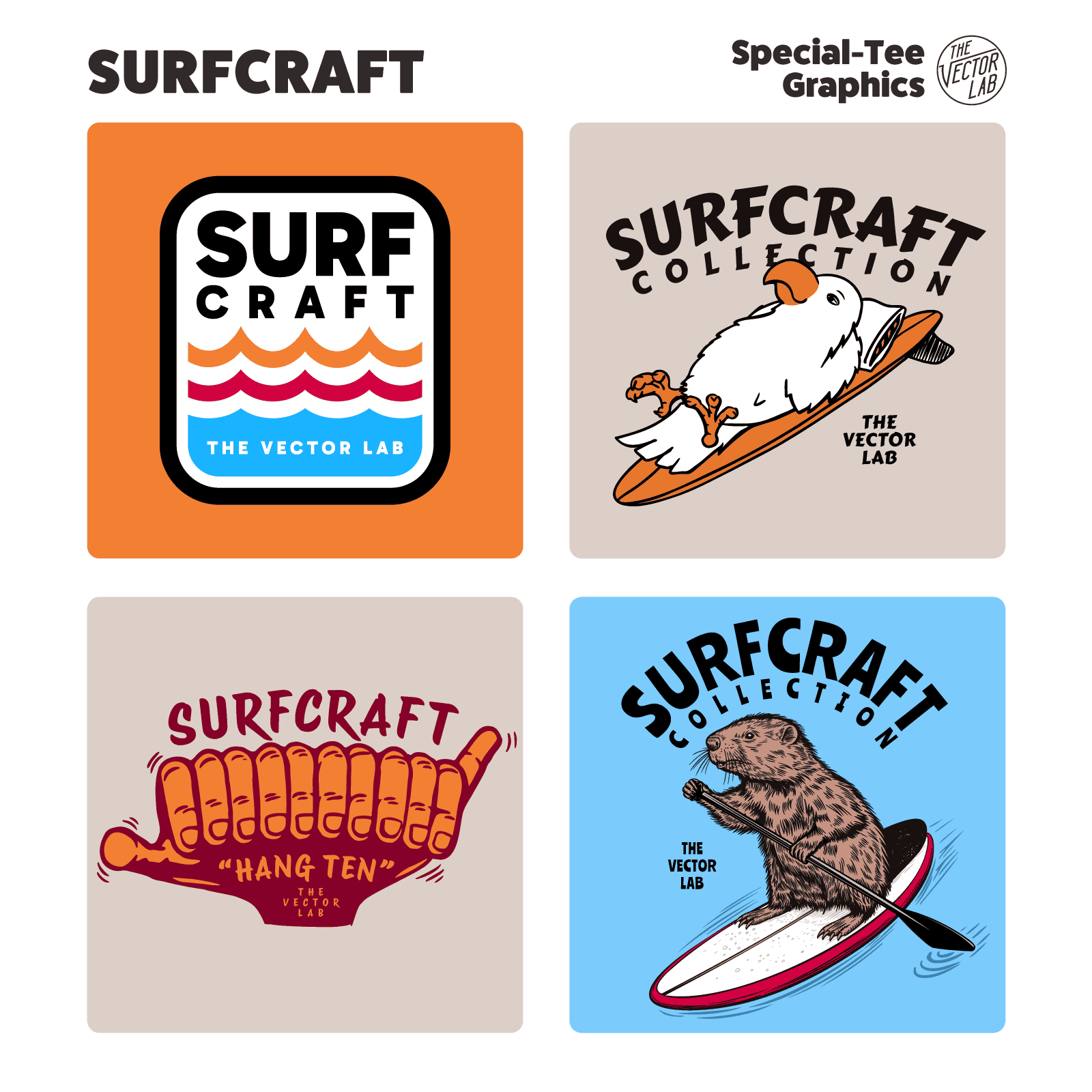 Surfcraft Collection of graphics & logos