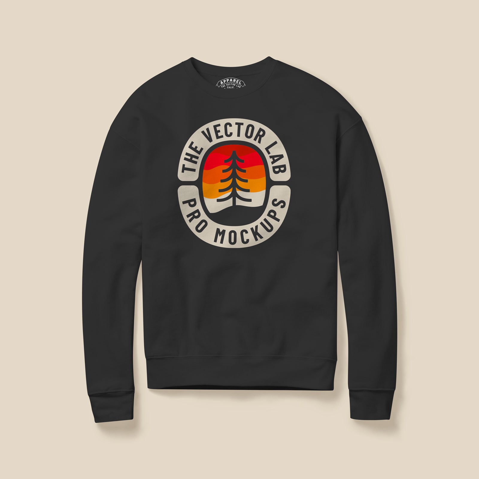 Flat Lay Crew Sweatshirt Mockups for Adobe Affinity Procreate Corel