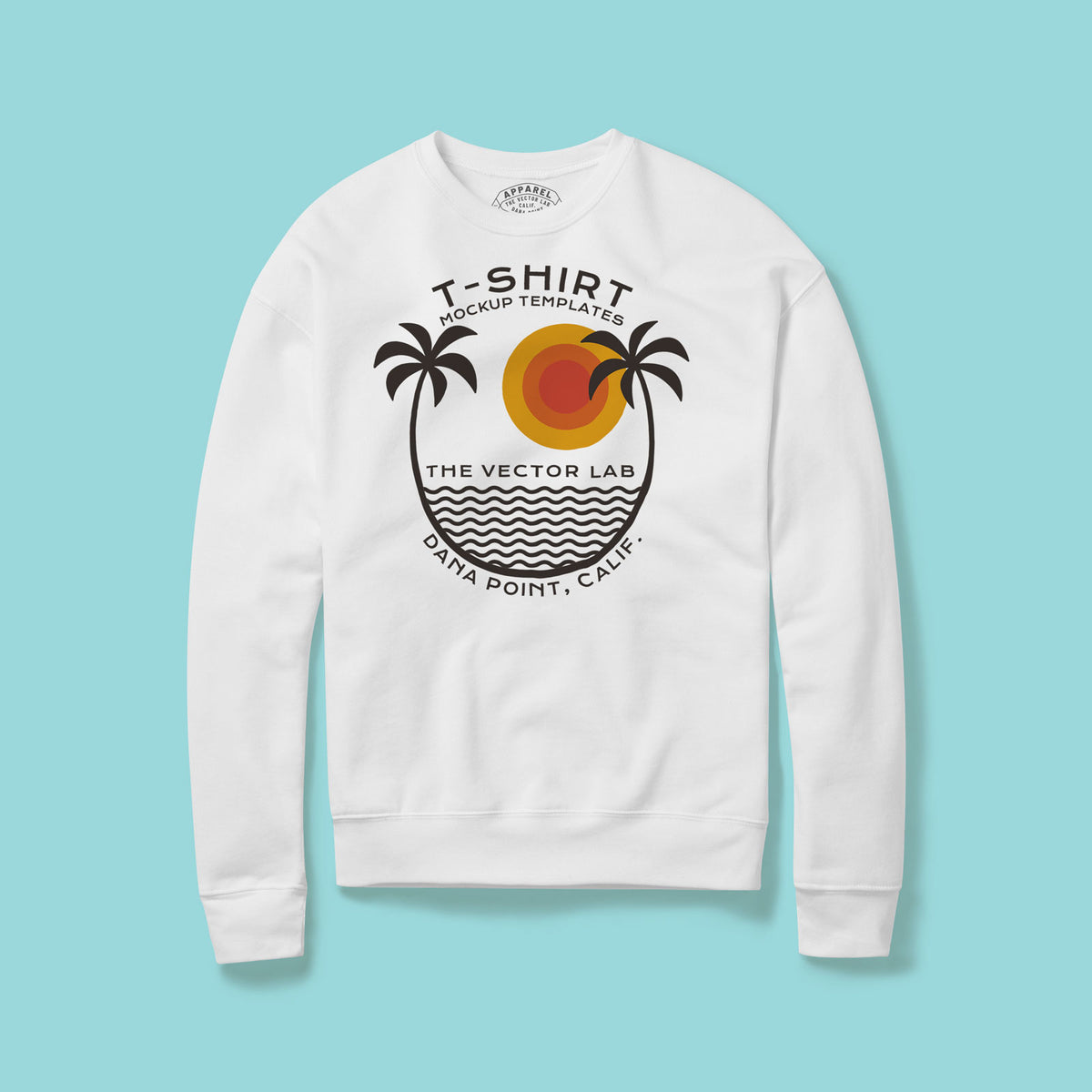 Flat Lay Crew Sweatshirt Mockups for Adobe Affinity Procreate Corel