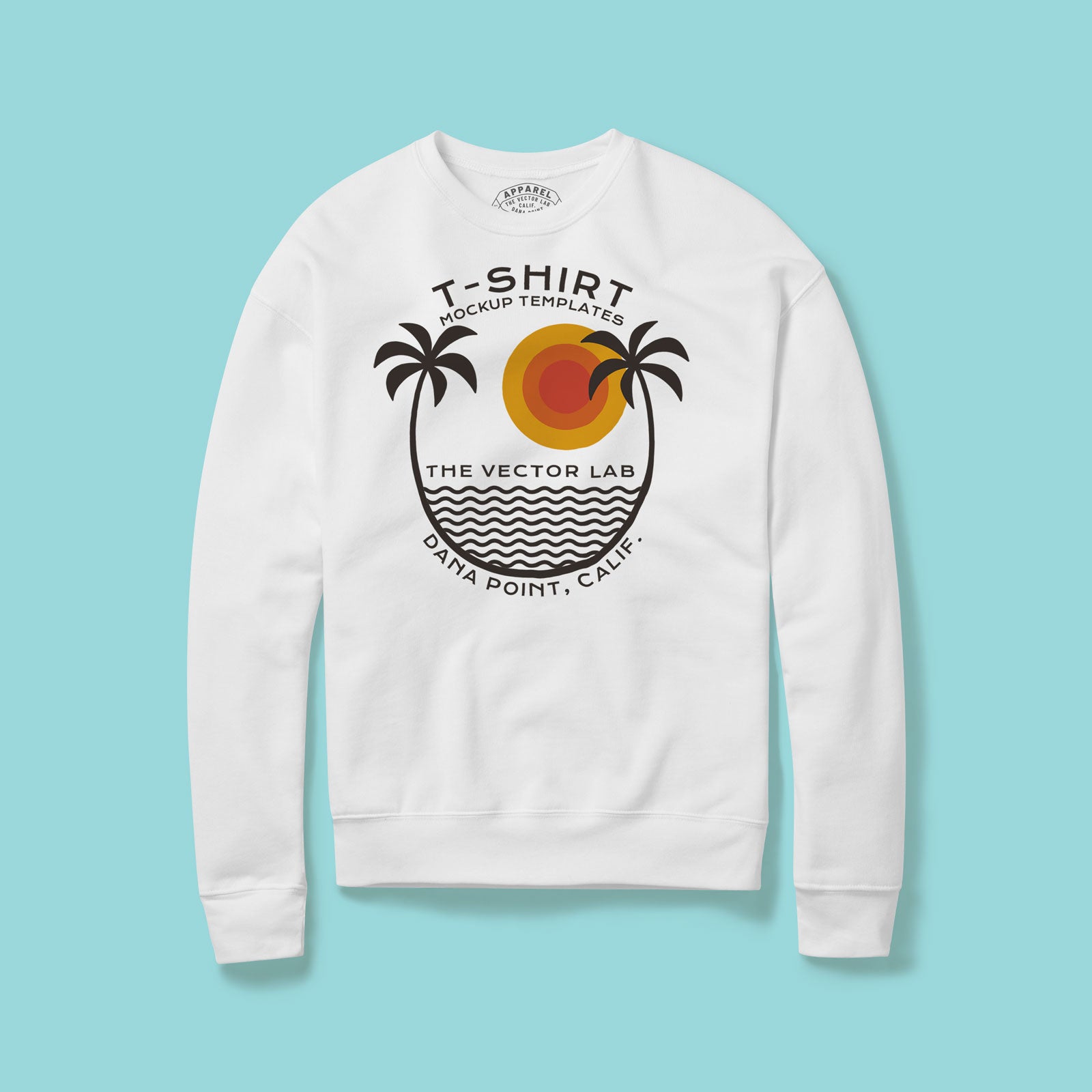 Flat Lay Crew Sweatshirt Mockups for Adobe Affinity Procreate Corel