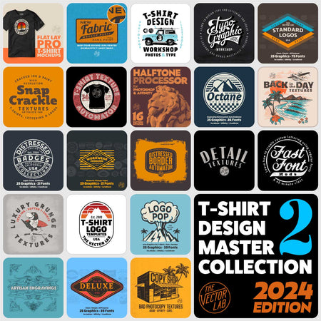 T-Shirt Design Master Collection 2 - TheVectorLab