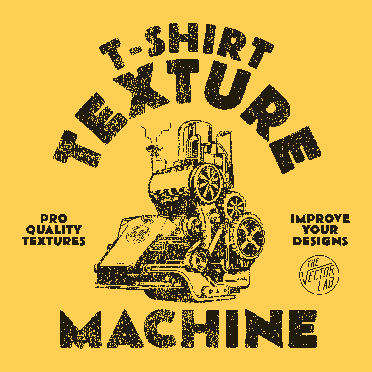 Machine Texture Look T-Shirt Texture Machine
