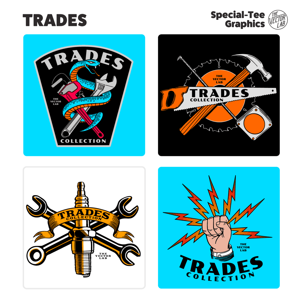 Trades graphic logo templates