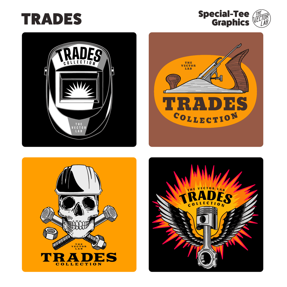 Trades graphic logo templates