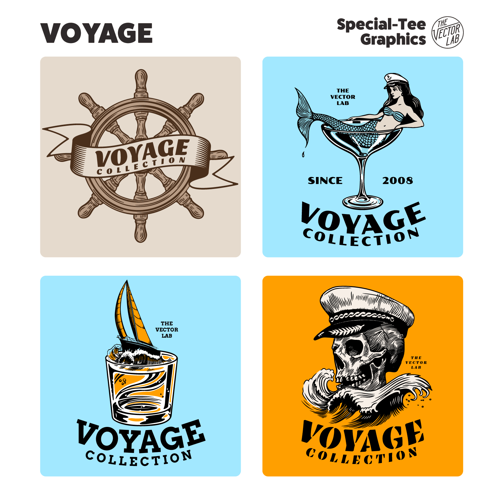 Voyage Nautical Graphic Logo Templates