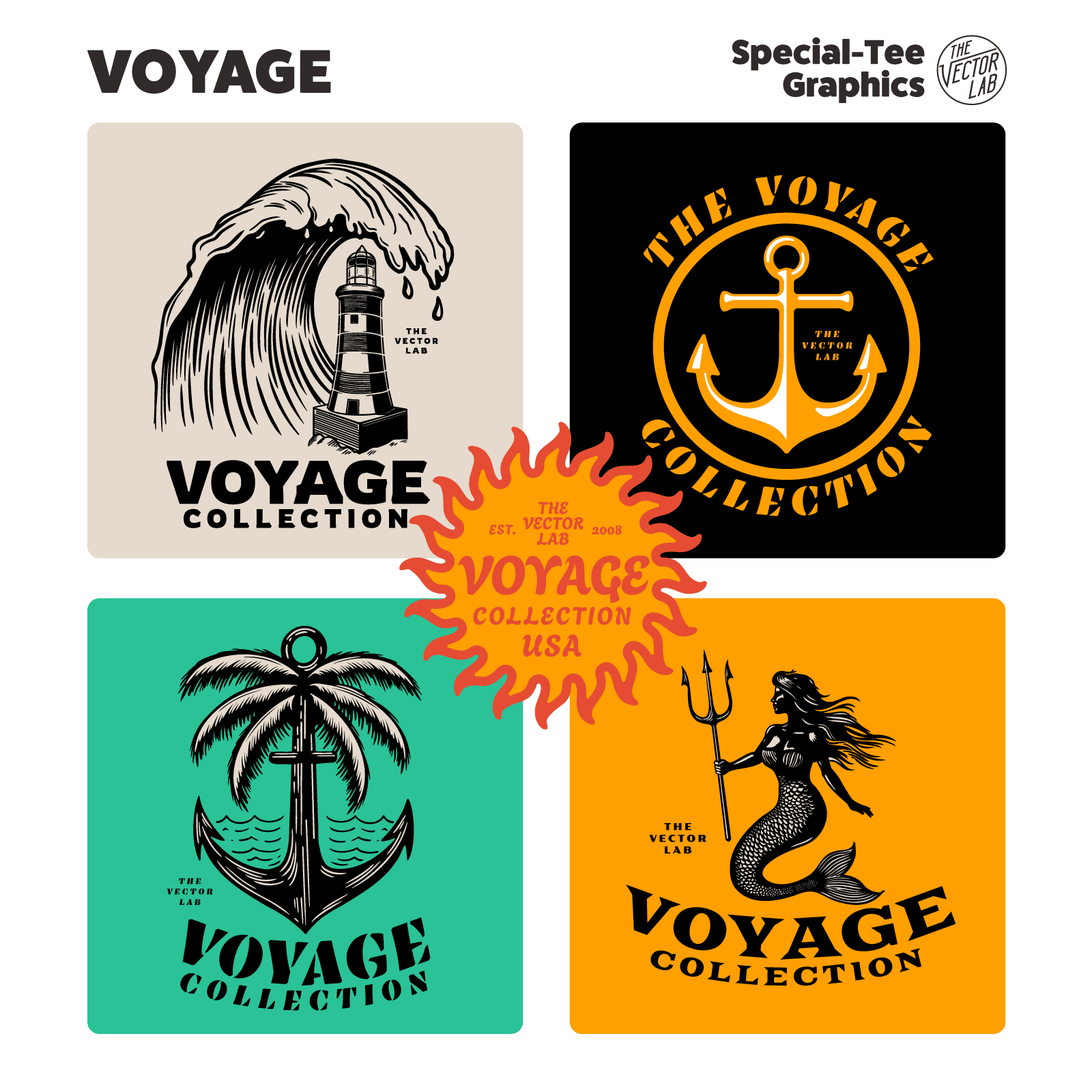 Voyage Nautical Graphic Logo Templates