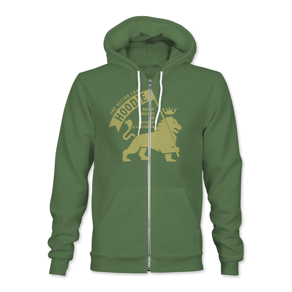 Men's Hoodie Sweatshirt Mockup Templates for Photoshop and Illustrator