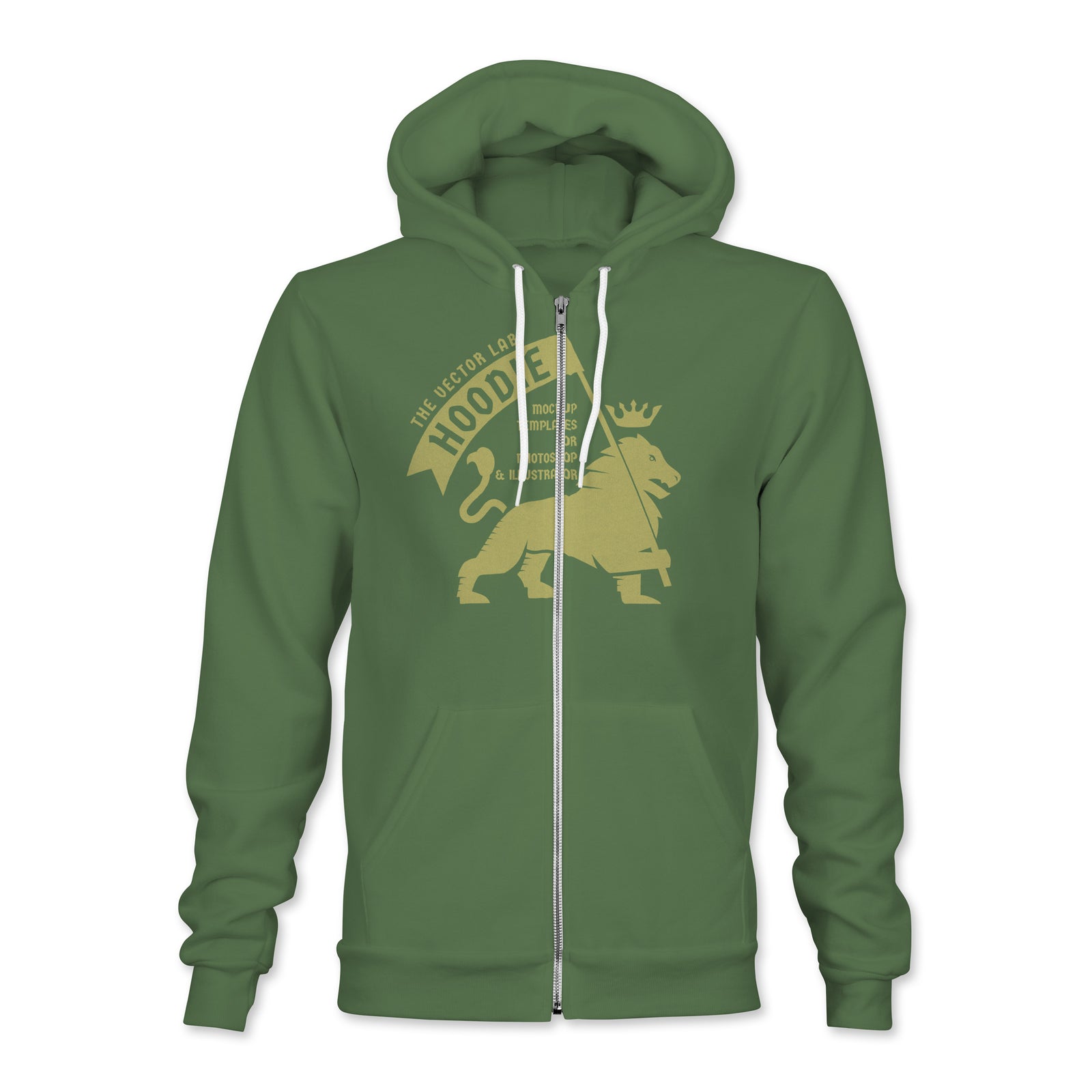 Men's Hoodie Sweatshirt Mockup Templates for Photoshop and Illustrator