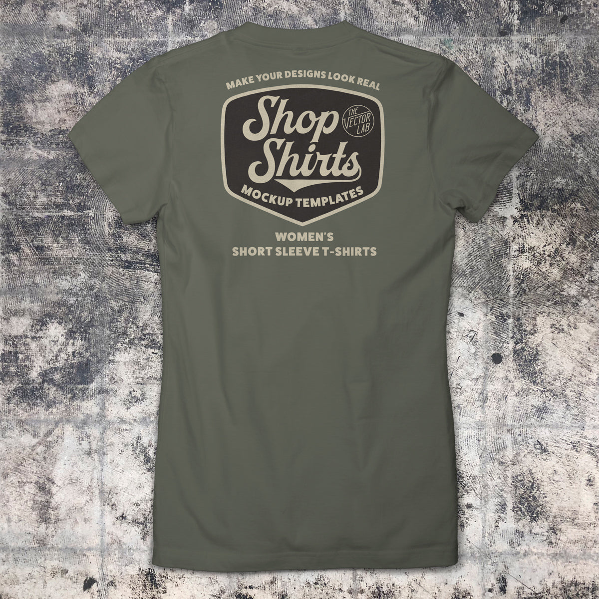 Shop Shirts: Women's T-Shirt Mockup Templates + Backgrounds