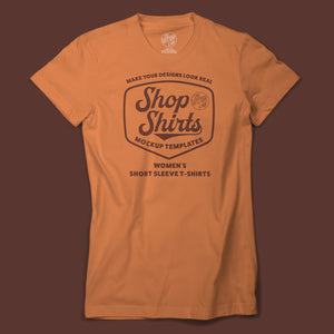 Shop Shirts: Women's T-Shirt Mockup Templates