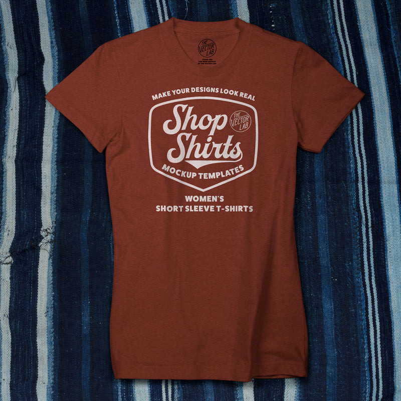 Shop Shirts: Women's T-Shirt Mockup Templates - TheVectorLab