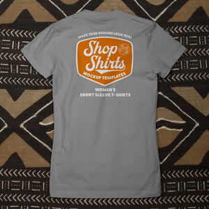Shop Shirts: Women's T-Shirt Mockup Templates + Backgrounds