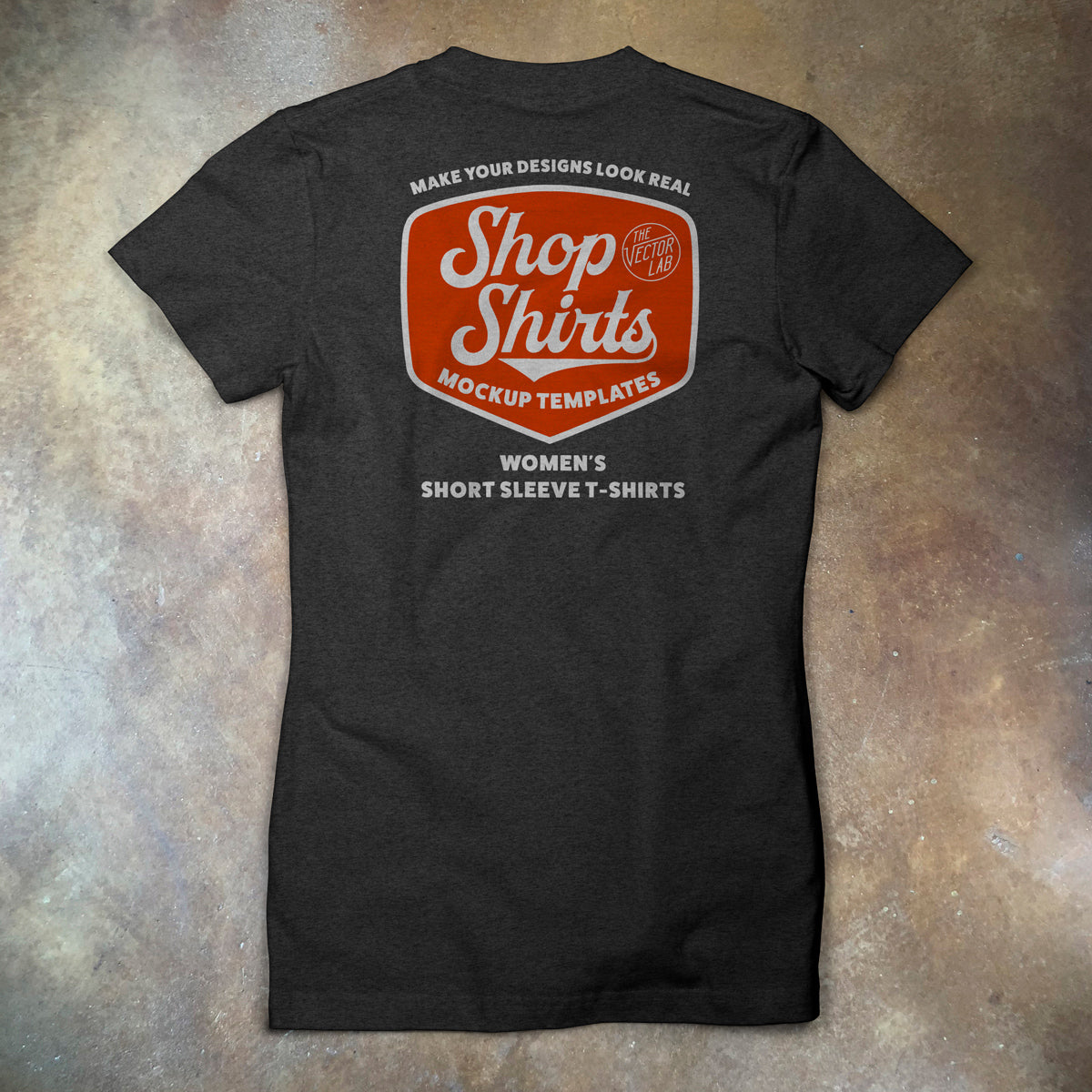 Shop Shirts: Women's T-Shirt Mockup Templates + Backgrounds