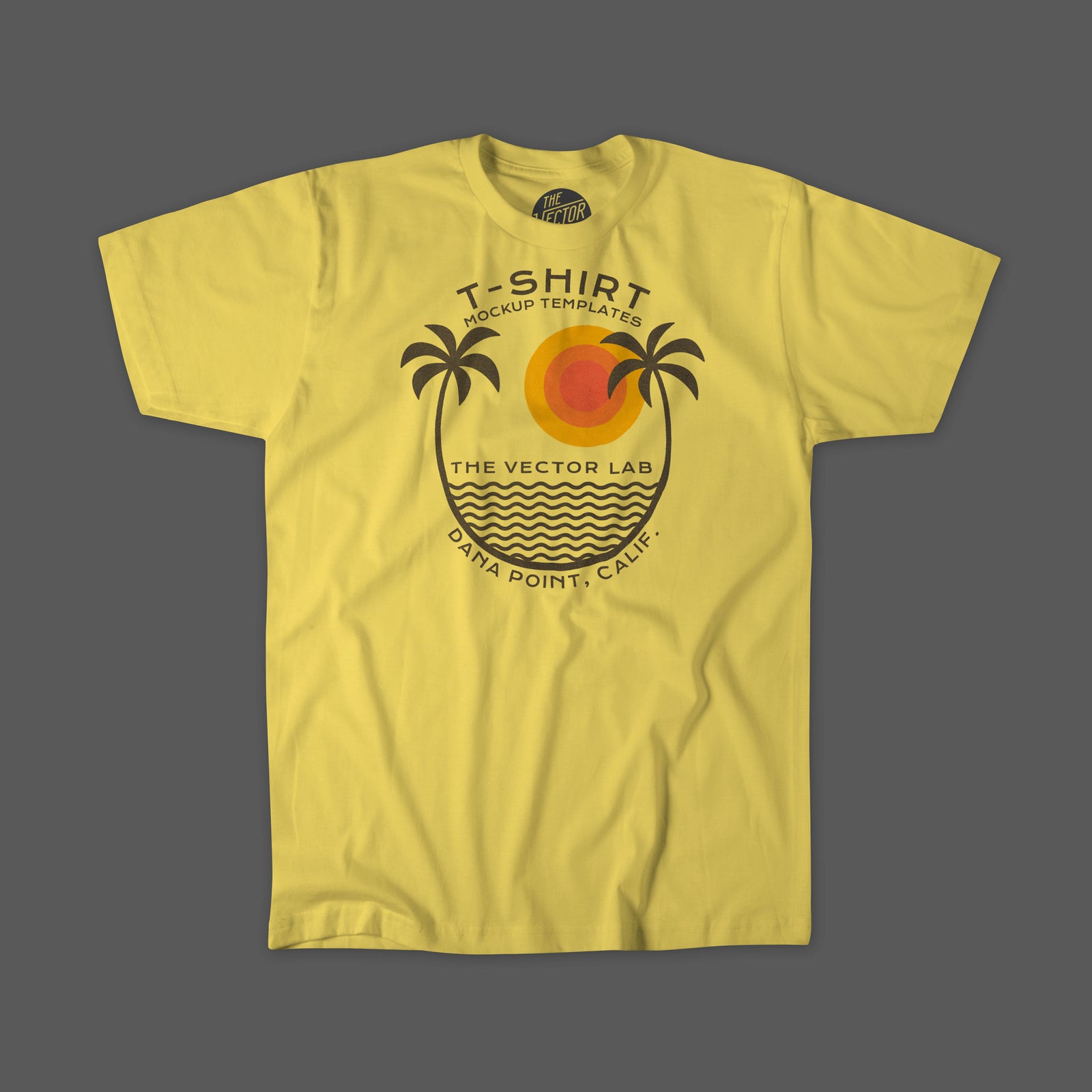 Men's Flat Lay T-Shirt Mockups for Photoshop and Illustrator