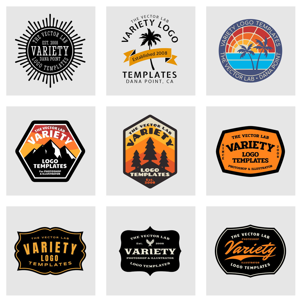 Variety Logo Templates - T-Shirt Design Master Collection