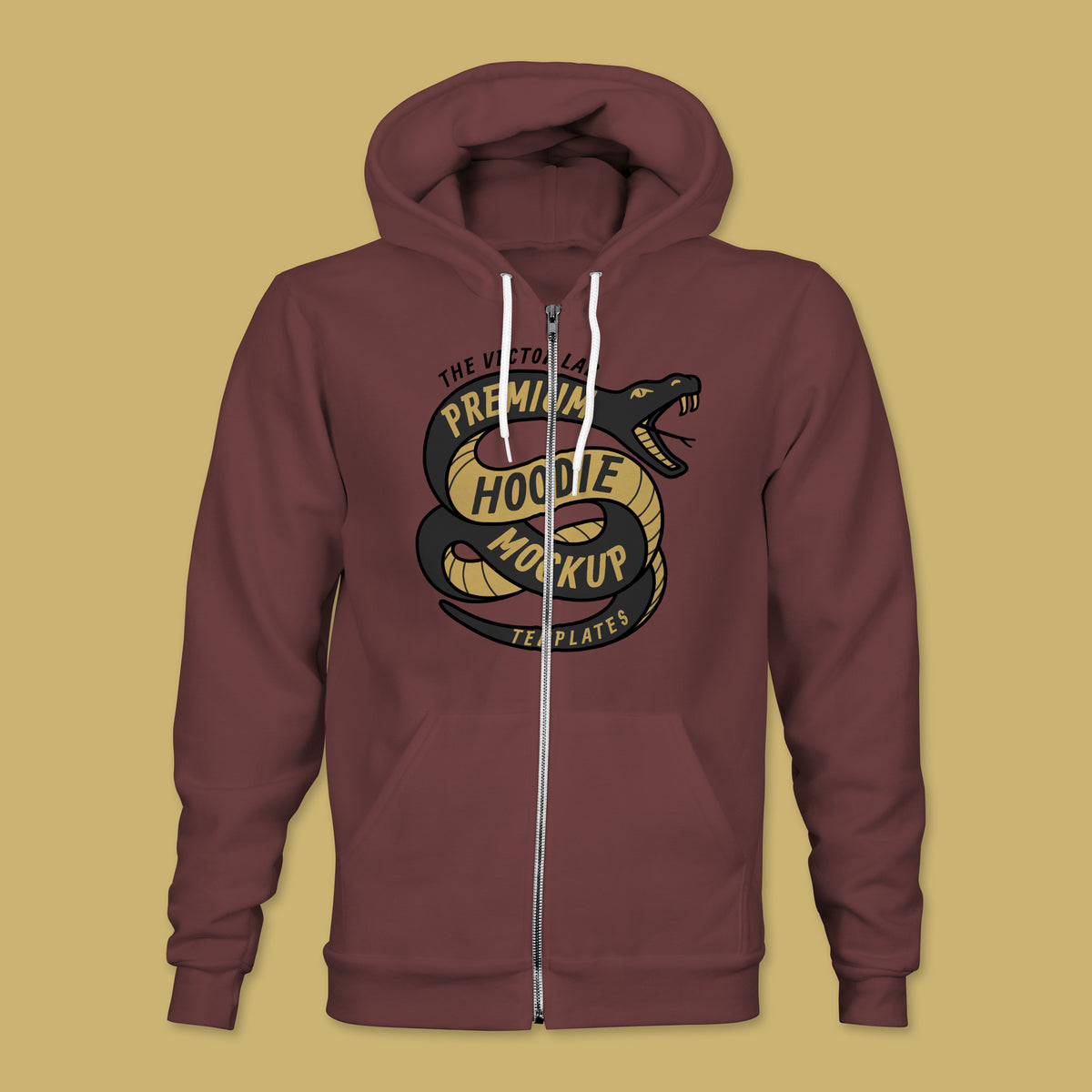 Men's Hoodie Sweatshirt Mockup Templates for Photoshop and Illustrator