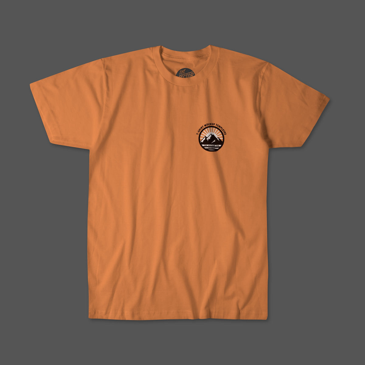 Men's Flat Lay T-Shirt Mockups for Photoshop and Illustrator