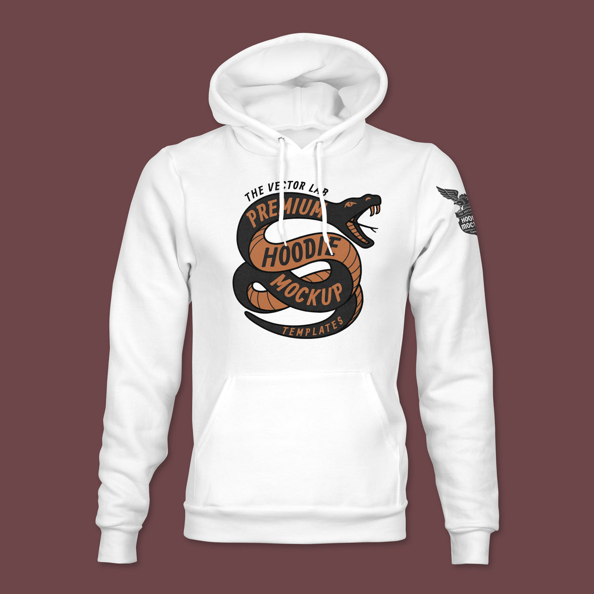 Men's Hoodie Sweatshirt Mockup Templates for Photoshop and Illustrator