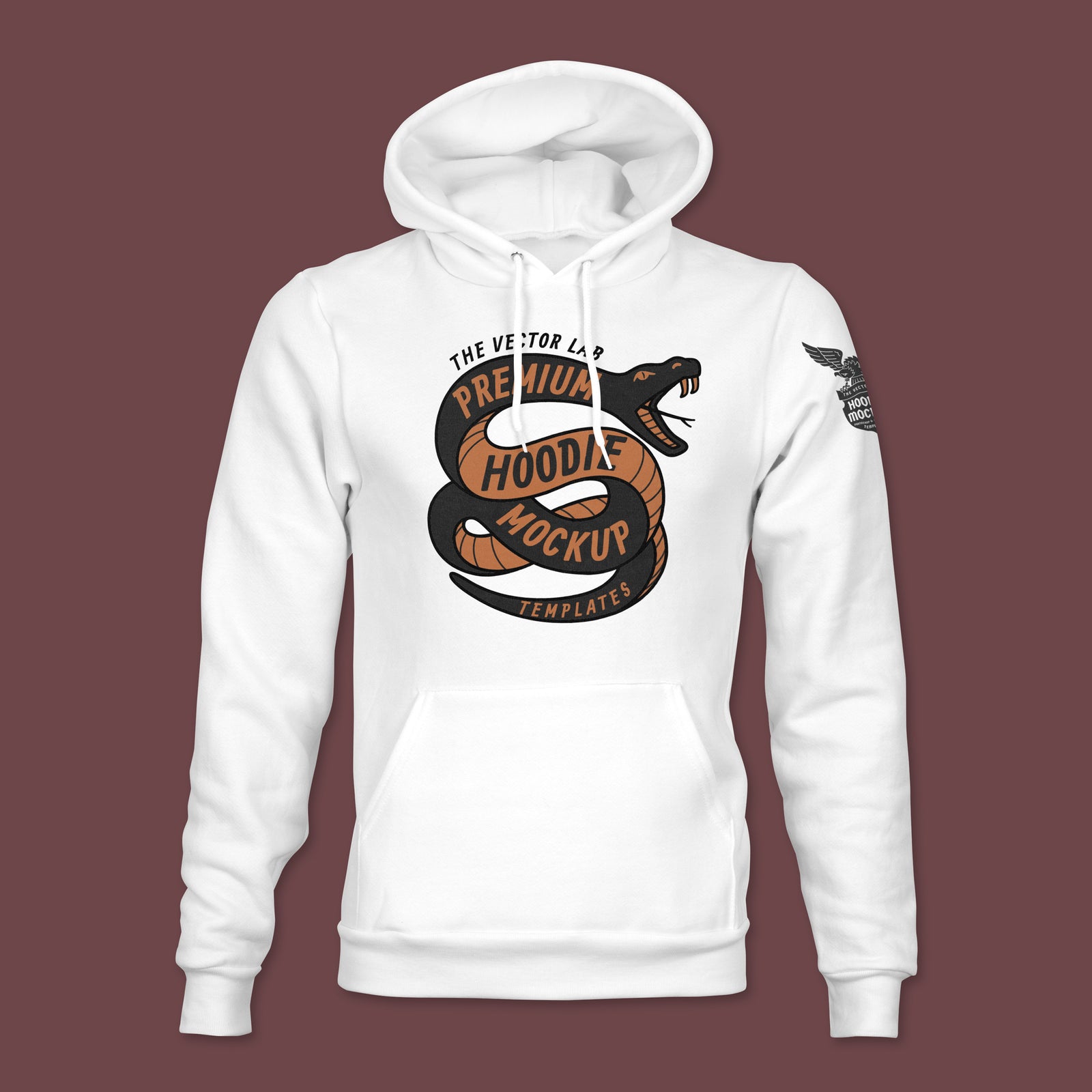 Men's Hoodie Sweatshirt Mockup Templates for Photoshop and Illustrator