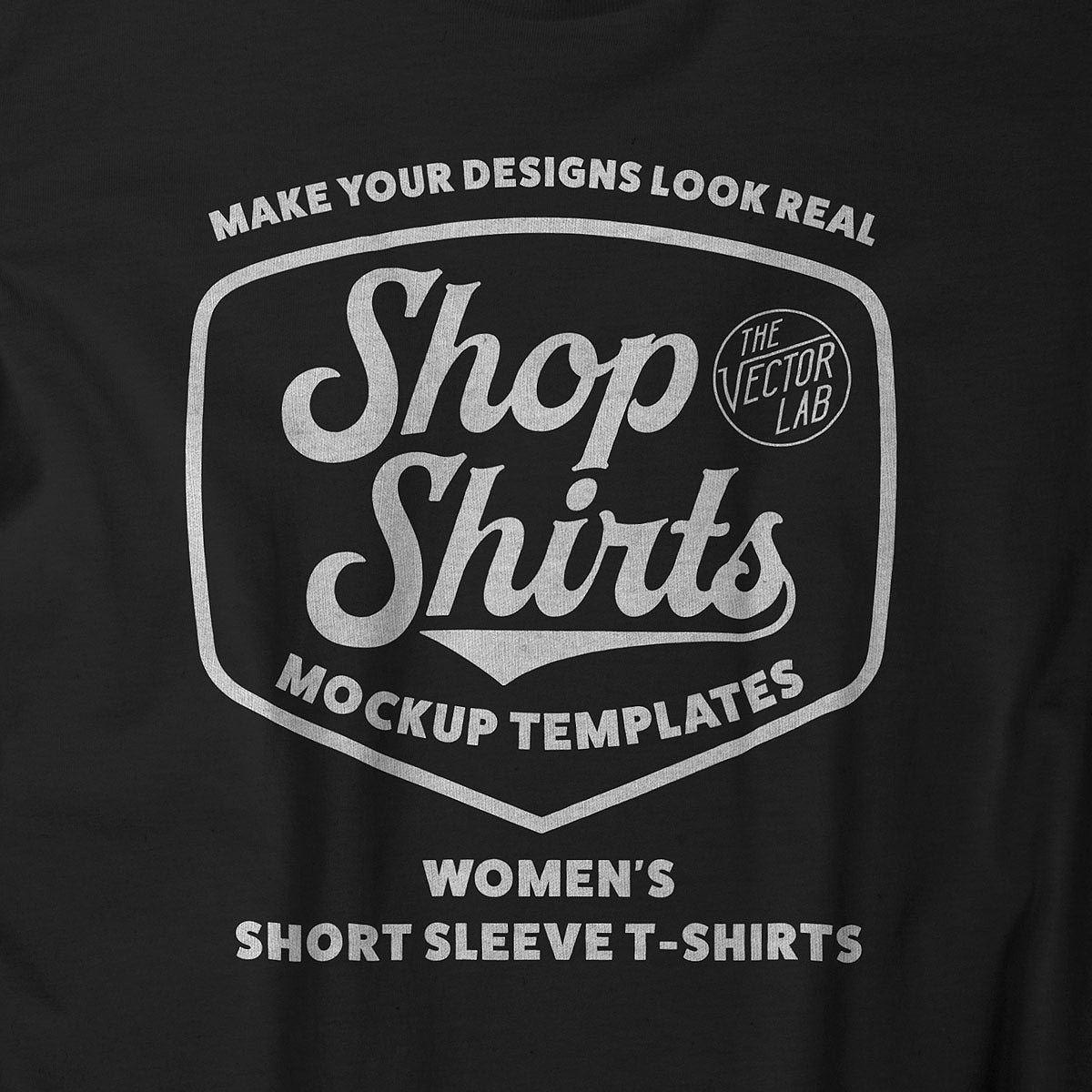 Shop Shirts: Women's T-Shirt Mockup Templates + Backgrounds