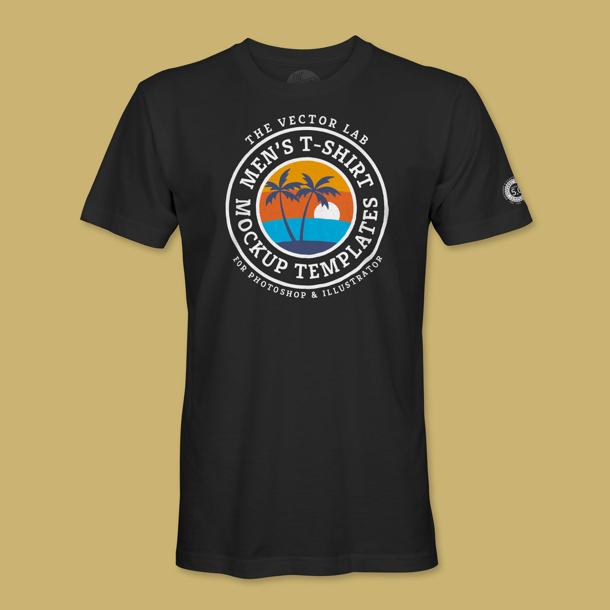 Men's T-Shirt Mockup Templates for Photoshop and Illustrator