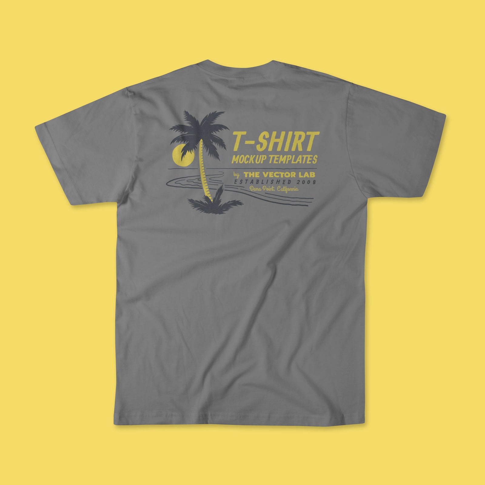 Men's Flat Lay T-Shirt Mockups for Photoshop and Illustrator