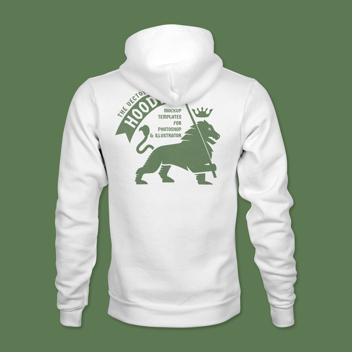 Men's Hoodie Sweatshirt Mockup Templates for Photoshop and Illustrator