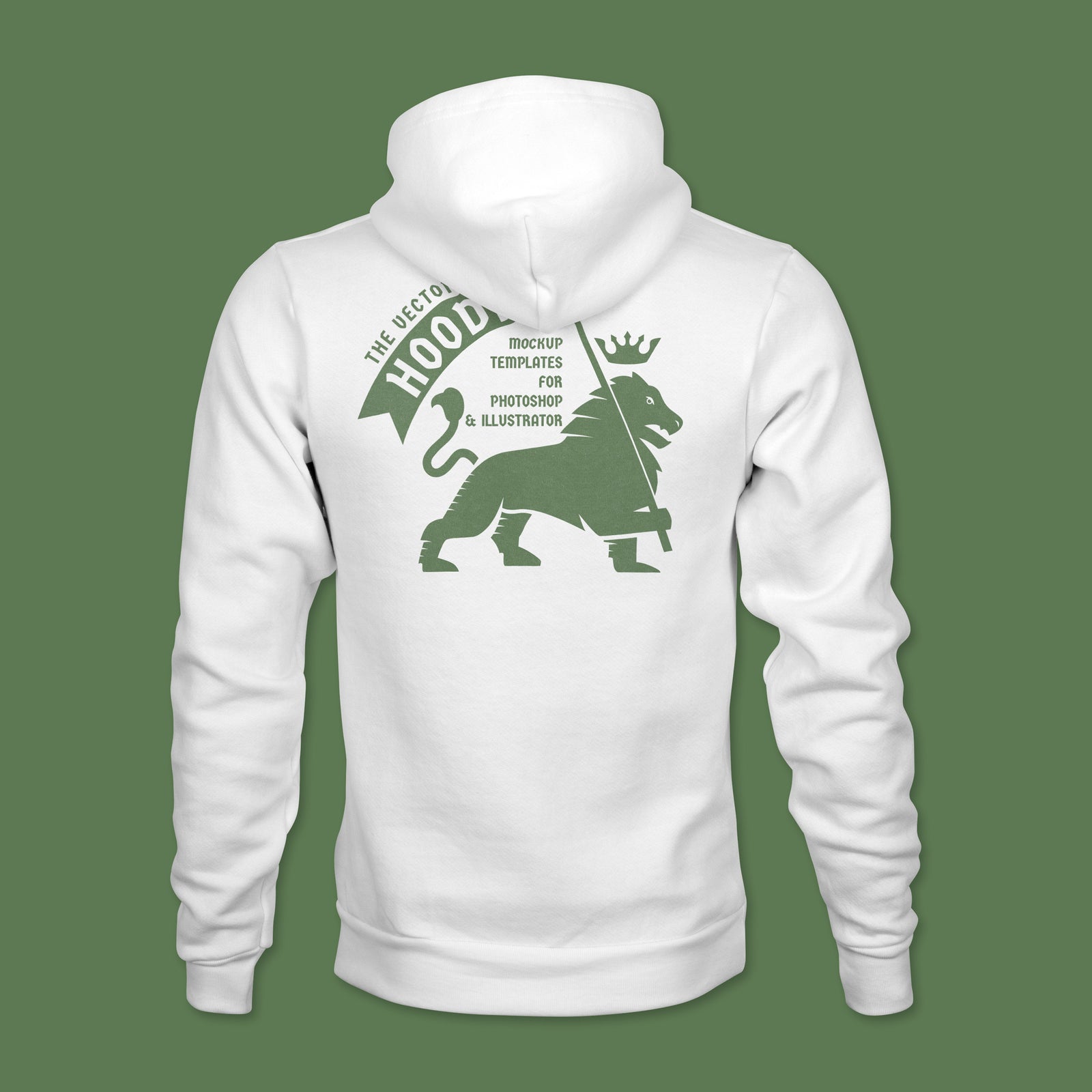 Men's Hoodie Sweatshirt Mockup Templates for Photoshop and Illustrator