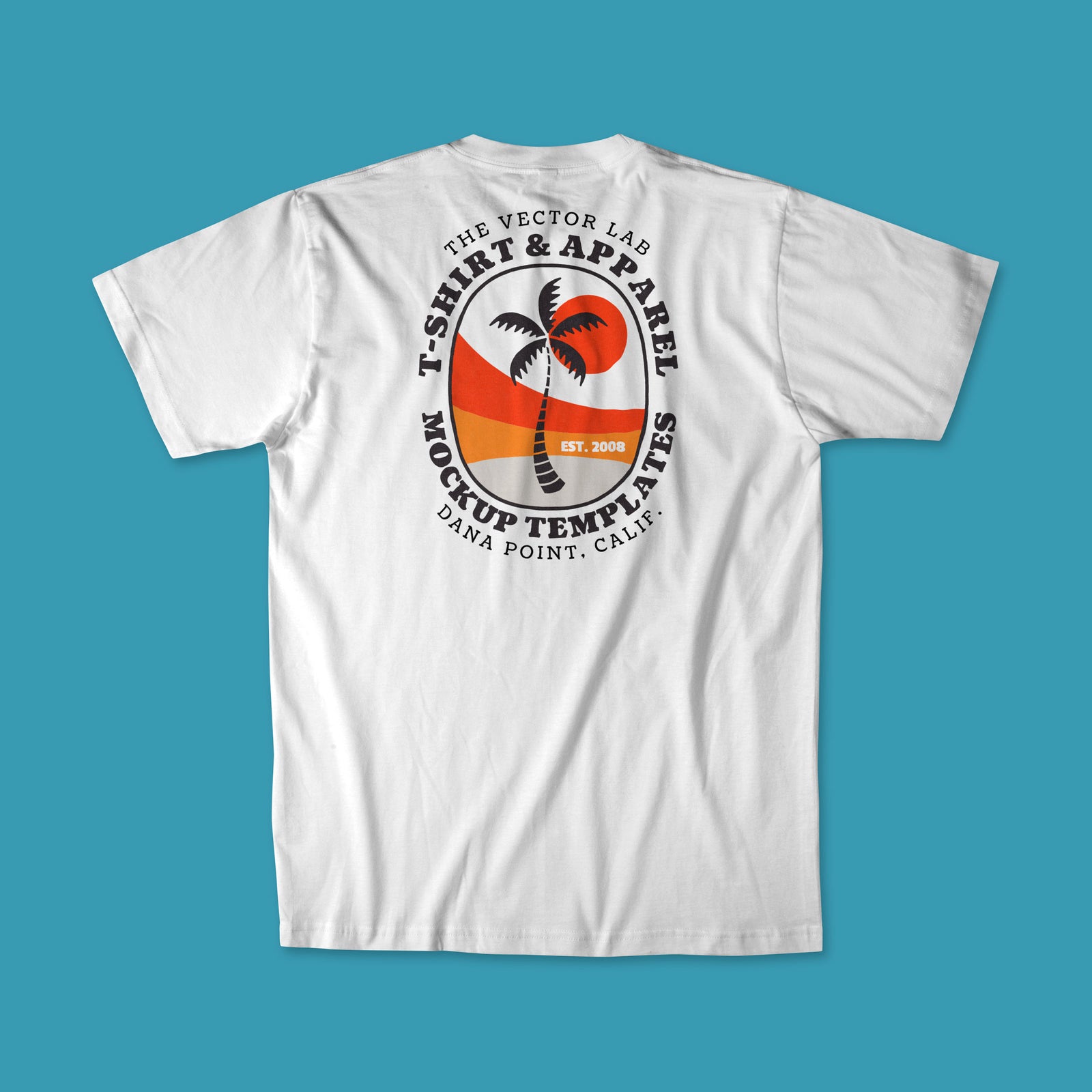 Men's Flat Lay T-Shirt Mockups for Photoshop and Illustrator