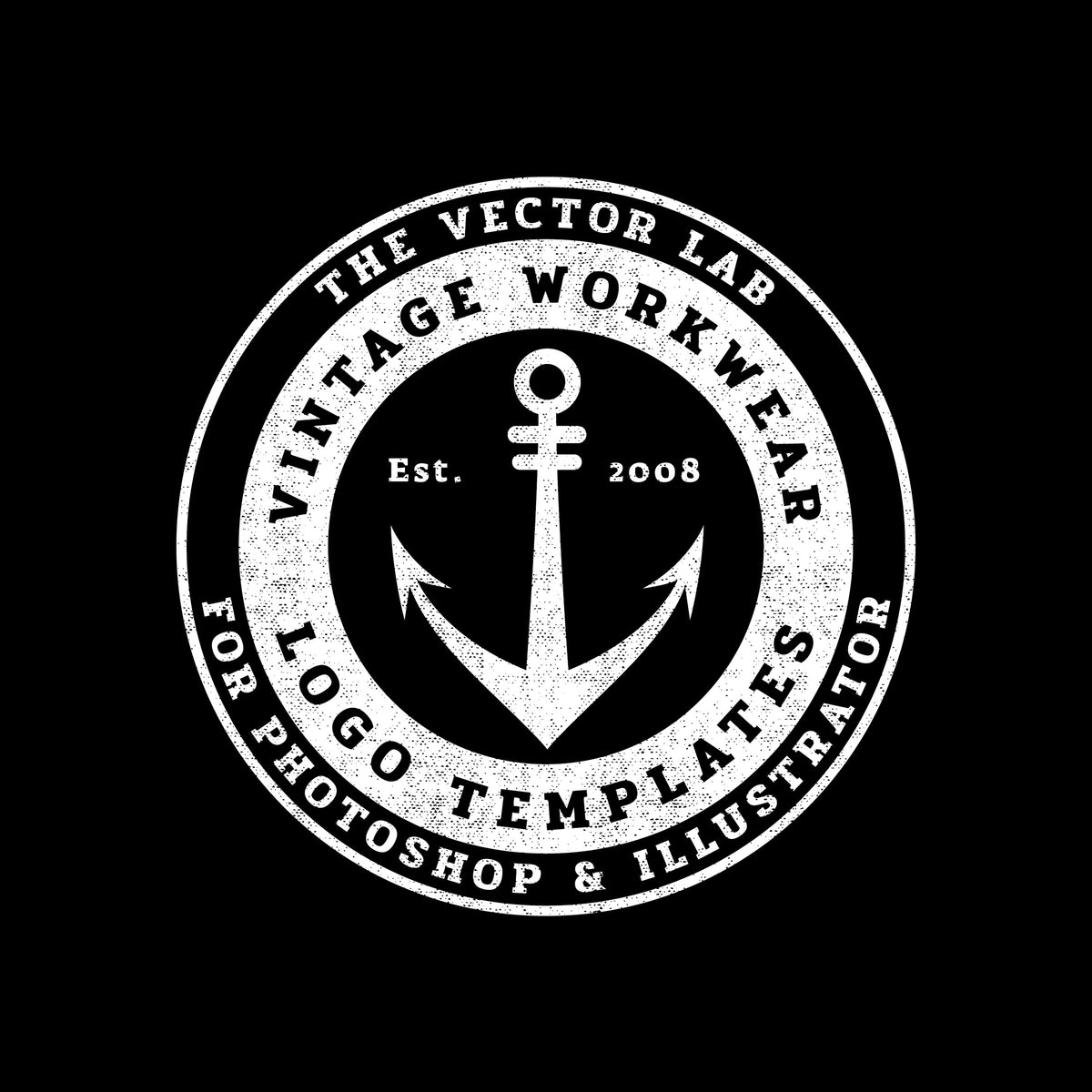 Vintage Workwear Logo Templates for Photoshop and Illustrator