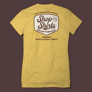 Shop Shirts: Women's T-Shirt Mockup Templates for Photoshop