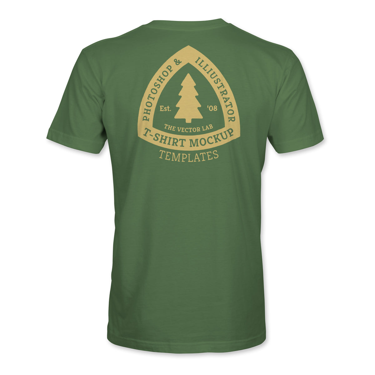 Men's T-Shirt Mockup Templates for Photoshop and Illustrator